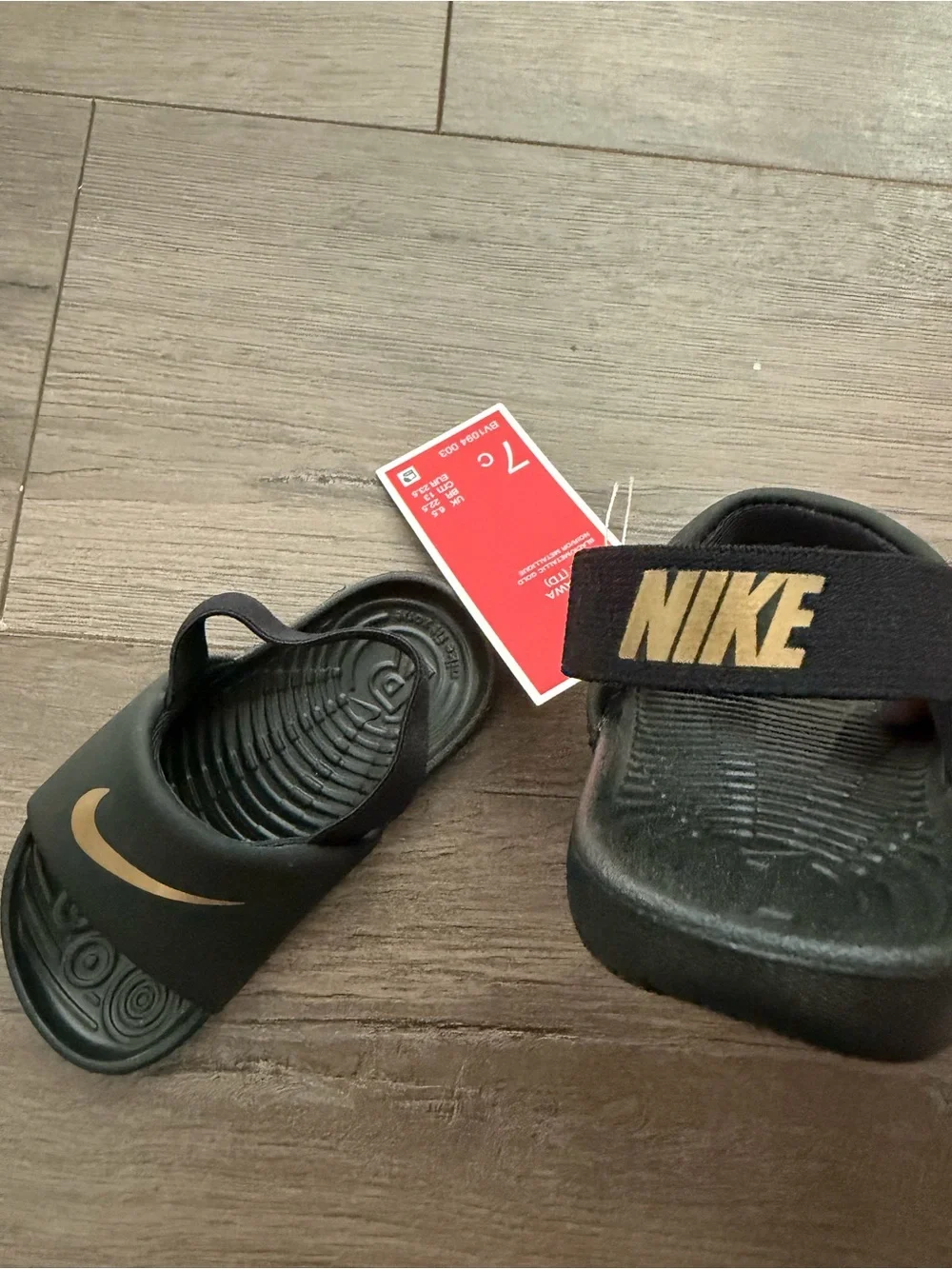 Kids Nike Kawa Slide Sandals Size 7C